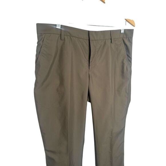 J.Lindeberg Brown Micro Twill Straight Golf Pant Mens Size 34x34 Regular Fit - Picture 2 of 8